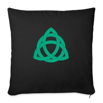 Familie und Ewigkeit - Sofakissen mit Füllung 45 x 45 cm - Schwarz - Vorne