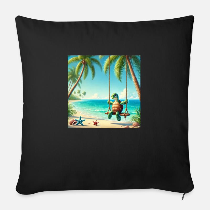 Wippe - Sofakissen mit Füllung 45 x 45 cm - Schwarz