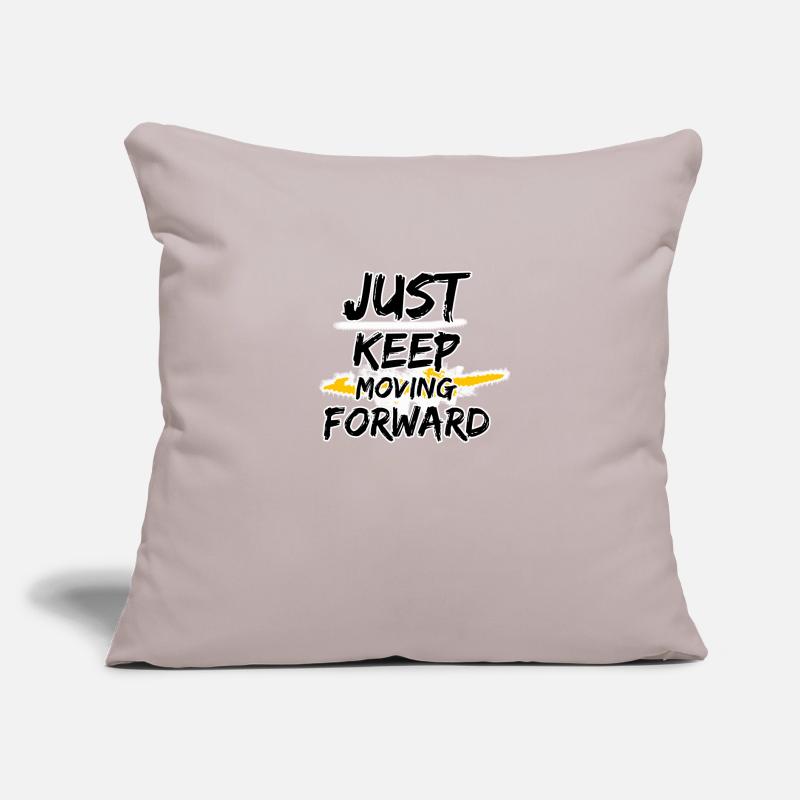 Continuez simplement à avancer Coussin et housse de 45 x 45 cm
