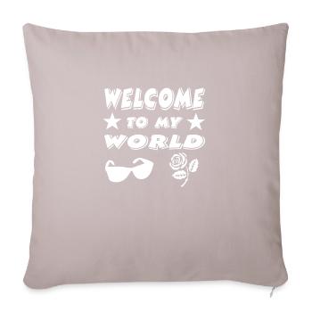 Parti - Coussin et housse de 45 x 45 cm - taupe clair - Devant