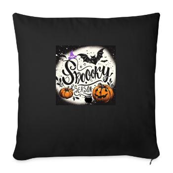 Halloween Spooky Season Gift - Sofa pillow with filling 45cm x 45cm - black - Front