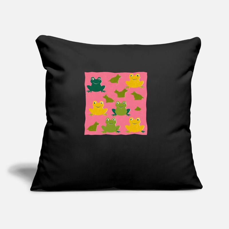 frösche 2 Sofakissen mit Füllung 45 x 45 cm