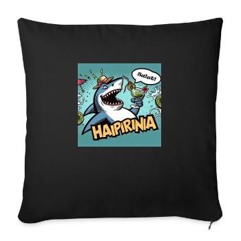 Haipirinha - Sofakissen mit Füllung 45 x 45 cm - Schwarz - Vorne
