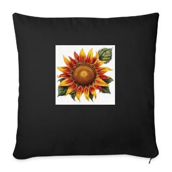 As the Sun came back - Sofakissen mit Füllung 45 x 45 cm - Schwarz - Vorne