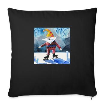 Die Wunder des Winters - Sofakissen mit Füllung 45 x 45 cm - Schwarz - Vorne