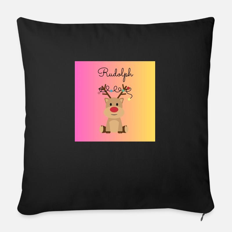 Rudolph - Sofakissen mit Füllung 45 x 45 cm - Schwarz