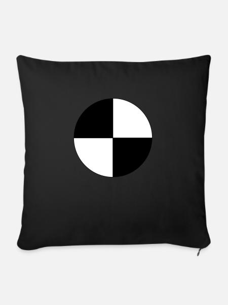 crash - Sofakissen mit Füllung 45 x 45 cm - Schwarz