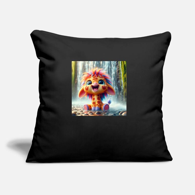 Giraffe Waterfall Sofa pillow with filling 45cm x 45cm