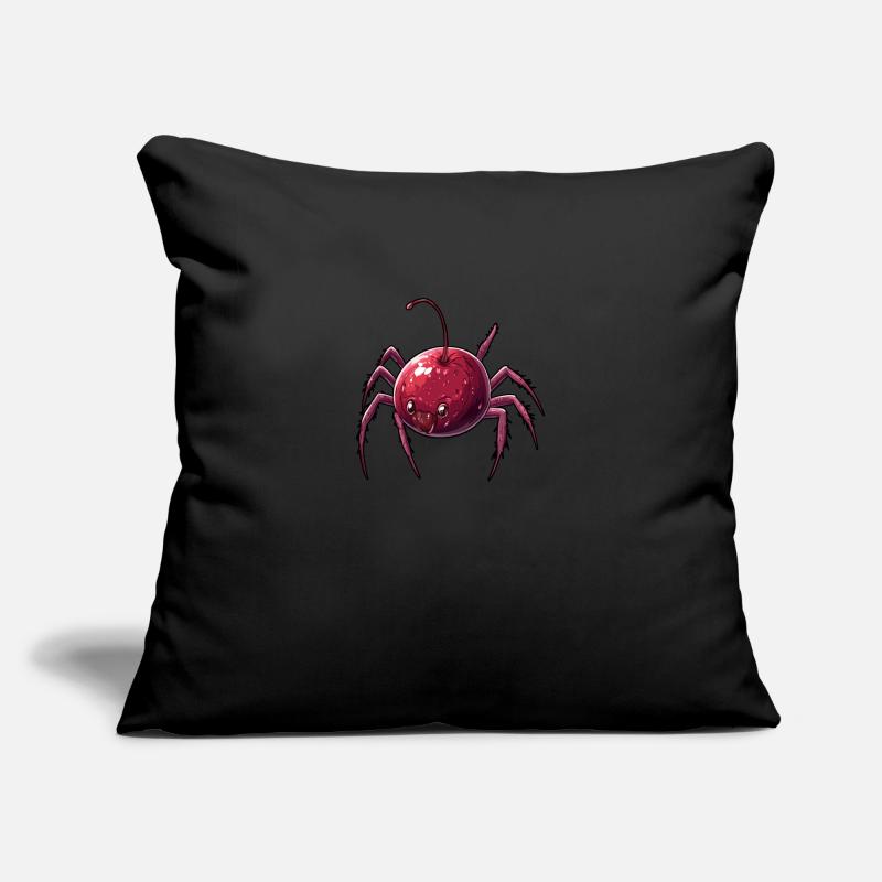 Kirschspinne Kirsche Spinne Sofakissen mit Füllung 45 x 45 cm
