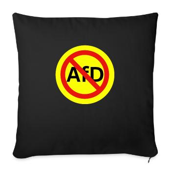AFD Verbot - Sofakissen mit Füllung 45 x 45 cm - Schwarz - Vorne