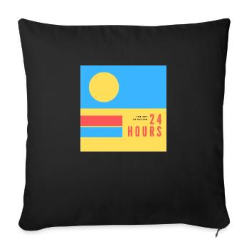 Retro Design 1 The Art of Racing 24 Hours - Sofa pillow with filling 45cm x 45cm - black - Front