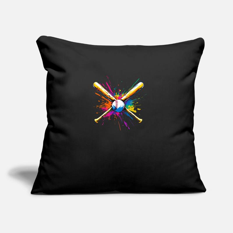 Baseball Bat Multicolored Sofa pillow with filling 45cm x 45cm