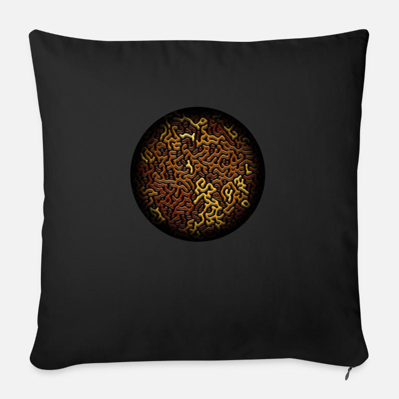 Turing Pattern - Sofakissen mit Füllung 45 x 45 cm - Schwarz