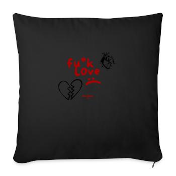 love ist manchmal nicht gut - Sofakissen mit Füllung 45 x 45 cm - Schwarz - Vorne
