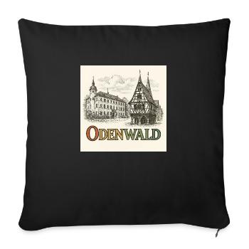 Schöner Odenwald - Sofakissen mit Füllung 45 x 45 cm - Schwarz - Vorne