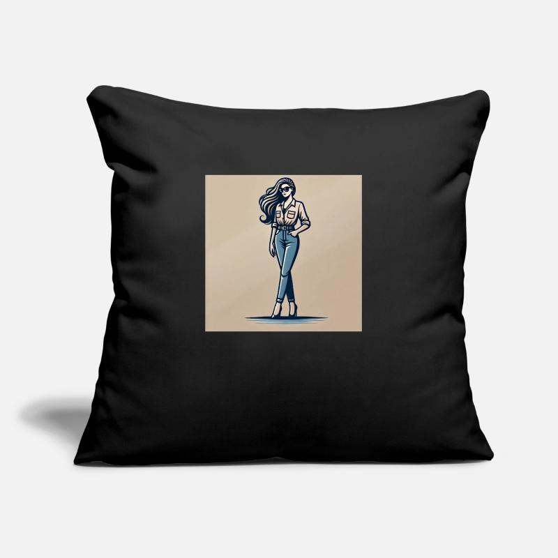 Chic confiant Coussin et housse de 45 x 45 cm