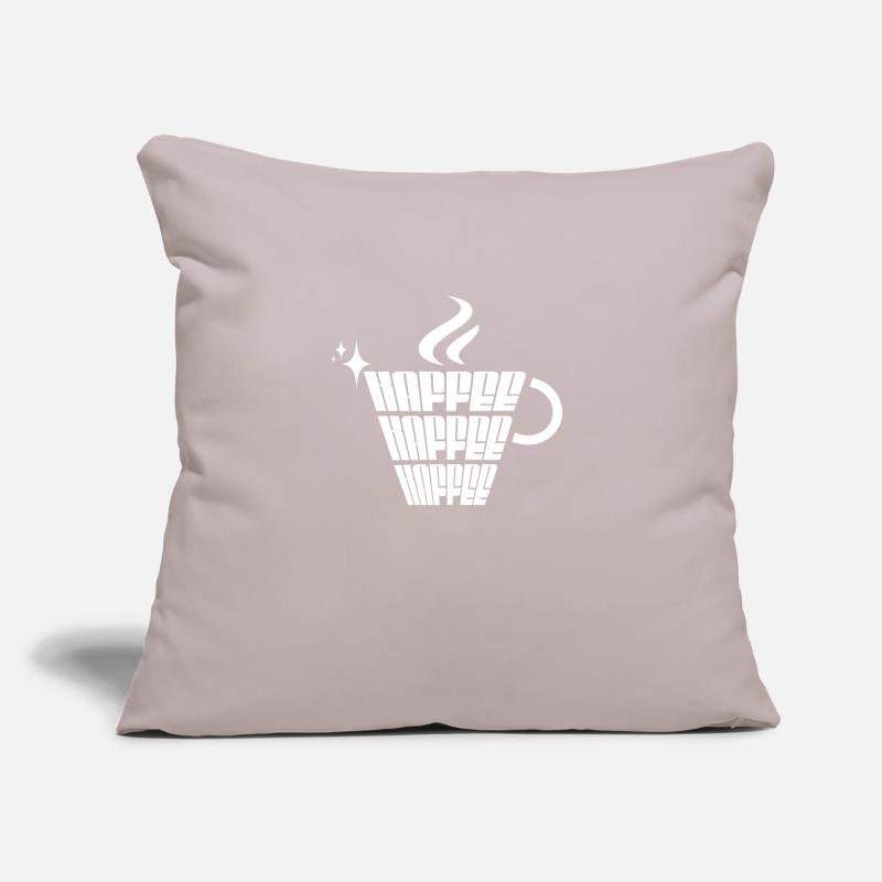 Kaffee Kaffee Kaffee Sofakissen mit Füllung 45 x 45 cm