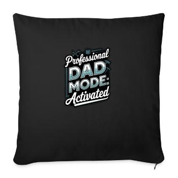 Mode papa professionnel : Activé - Coussin et housse de 45 x 45 cm - noir - Devant