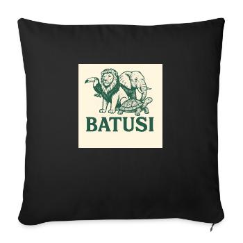 Batusi - Sofa pillow with filling 45cm x 45cm - black - Front