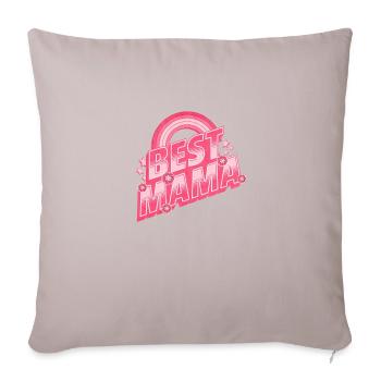 Beste Mama | Beste Mutter - Sofakissen mit Füllung 45 x 45 cm - helles Taupe - Vorne