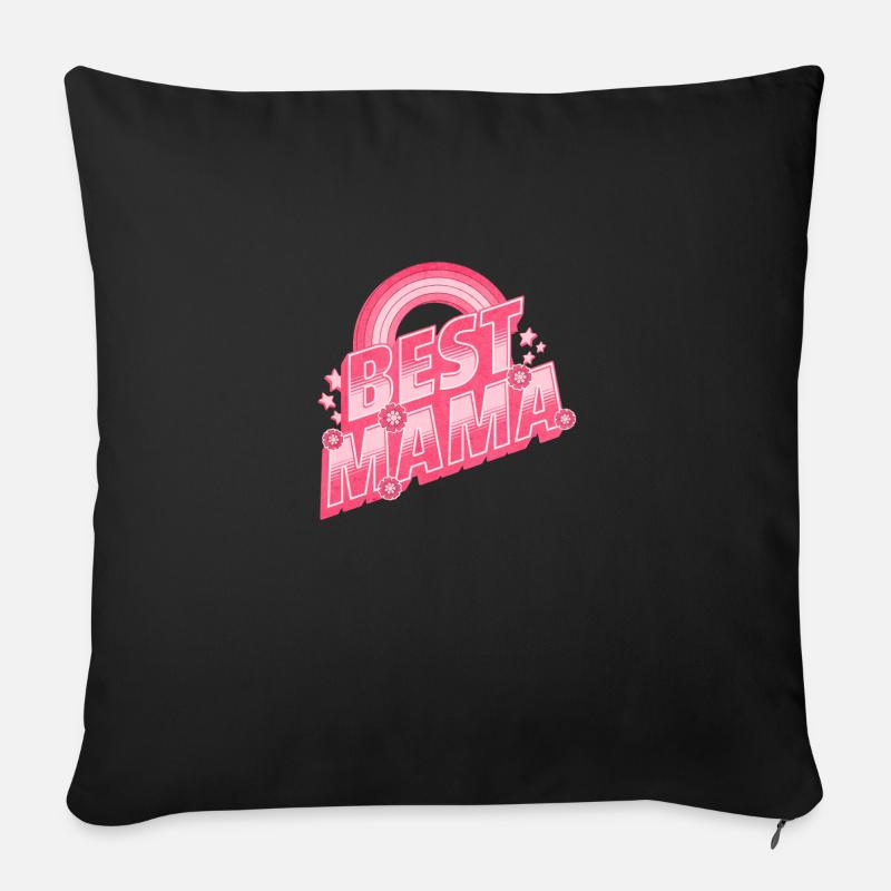 Beste Mama | Beste Mutter - Sofakissen mit Füllung 45 x 45 cm - Schwarz