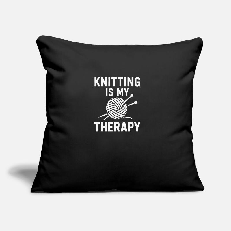 Healing In Progress Tee - Knitting Sofa pillow with filling 45cm x 45cm