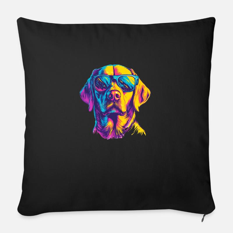 Labrador Retriever - Sofakissen mit Füllung 45 x 45 cm - Schwarz