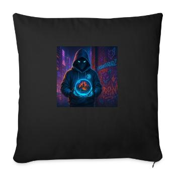 Neon Oracle - Sofakissen mit Füllung 45 x 45 cm - Schwarz - Vorne
