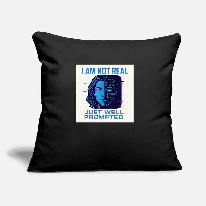 Half human, half digital Sofa pillow with filling 45cm x 45cm