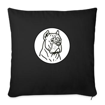 Cane Corso - Sofa pillow with filling 45cm x 45cm - black - Front