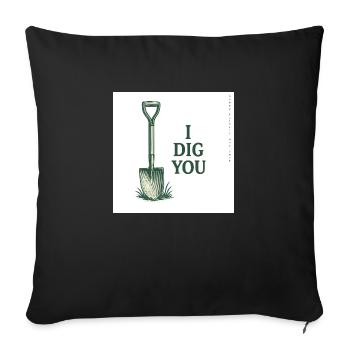 h a p p y f a t h e r s d a y 2 0 2 5 - Sofa pillow with filling 45cm x 45cm - black - Front