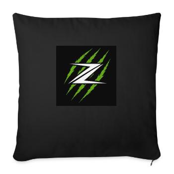 Z - Sofakissen mit Füllung 45 x 45 cm - Schwarz - Vorne