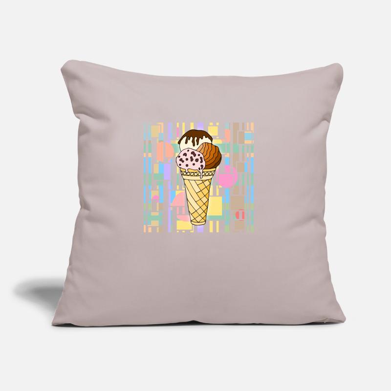 Eis Sofakissen mit Füllung 45 x 45 cm