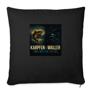 Waller & Carp - Sofakissen mit Füllung 45 x 45 cm - Schwarz - Vorne