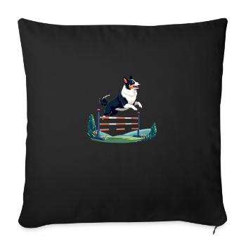 Agility Aussi - Sofakissen mit Füllung 45 x 45 cm - Schwarz - Vorne