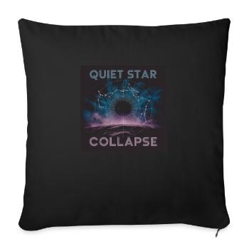 Effondrement d’une étoile tranquille - Vintage - Coussin et housse de 45 x 45 cm - noir - Devant