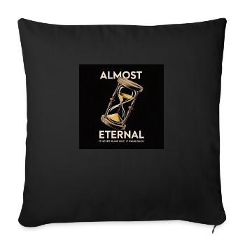 Almost Eternal - Vintage - Sofa pillow with filling 45cm x 45cm - black - Front