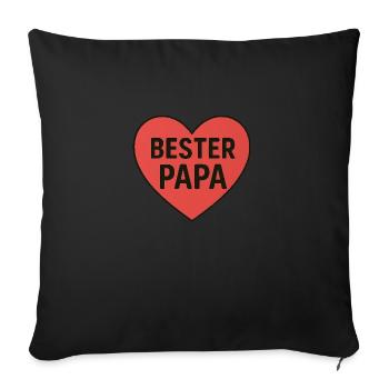 BEST DAD - Sofa pillow with filling 45cm x 45cm - black - Front