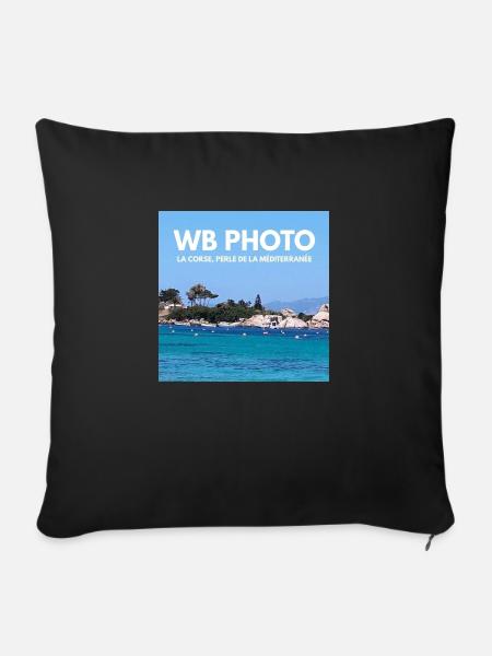 WBP 1 MINIATUR - Sofakissen mit Füllung 45 x 45 cm - Schwarz