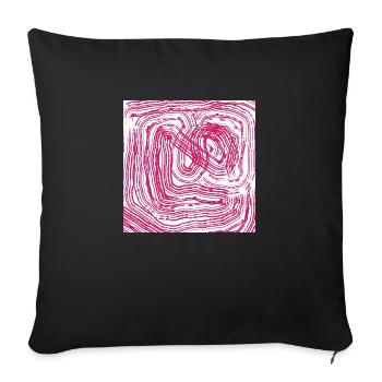 Verlauf verloren - Sofakissen mit Füllung 45 x 45 cm - Schwarz - Vorne