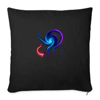 Cosmic Flow – une collection de - Coussin et housse de 45 x 45 cm - noir - Devant