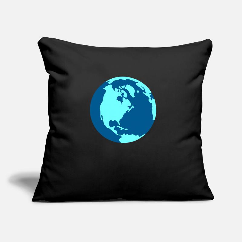 Globe Coussin et housse de 45 x 45 cm