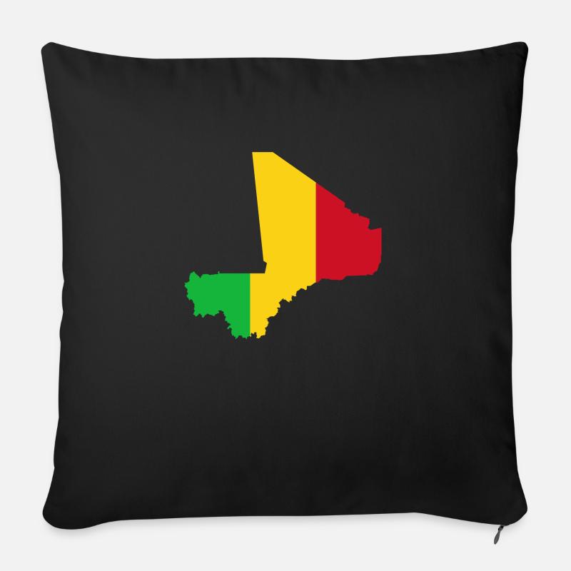 Mali flag - Sofakissen mit Füllung 45 x 45 cm - Schwarz