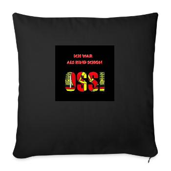 ossikind - Sofakissen mit Füllung 45 x 45 cm - Schwarz - Vorne