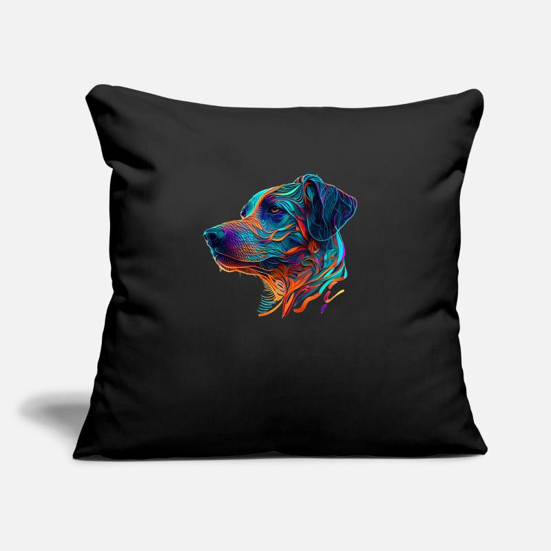 Rhodesian Ridgeback Hunderasse als Hundekopf Sofakissen mit Füllung 45 x 45 cm