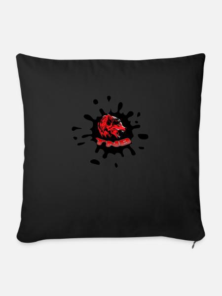 The Niederbayern Streamer - Sofakissen mit Füllung 45 x 45 cm - Schwarz