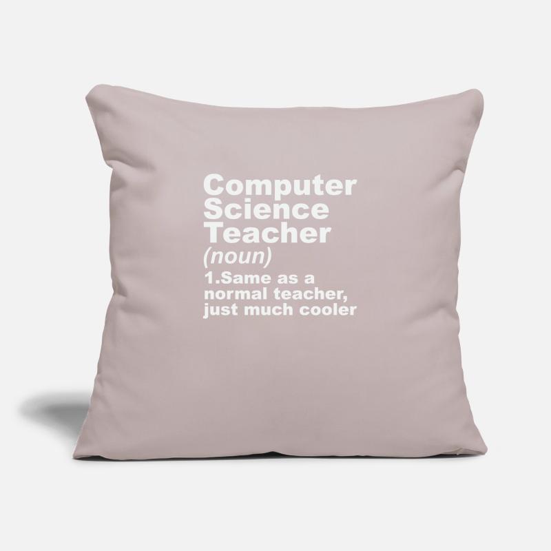 Computer Science Teacher Definition Sofa pillow with filling 45cm x 45cm