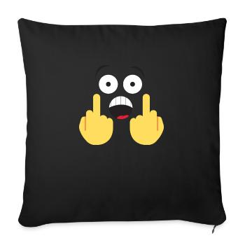 Fuck Year - Coussin et housse de 45 x 45 cm - noir - Devant