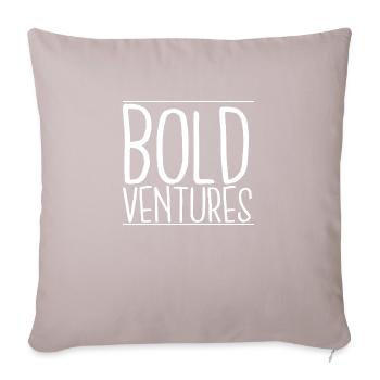 business innovation embracing challenges gift idea - Sofakissen mit Füllung 45 x 45 cm - helles Taupe - Vorne