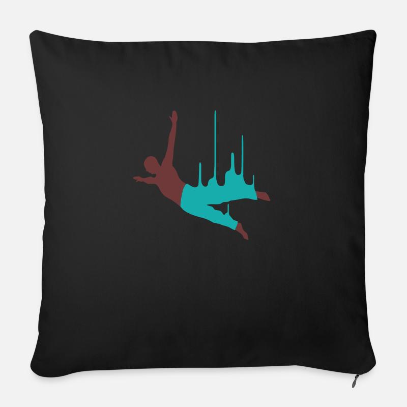 basejumper_2f - Sofakissen mit Füllung 45 x 45 cm - Schwarz